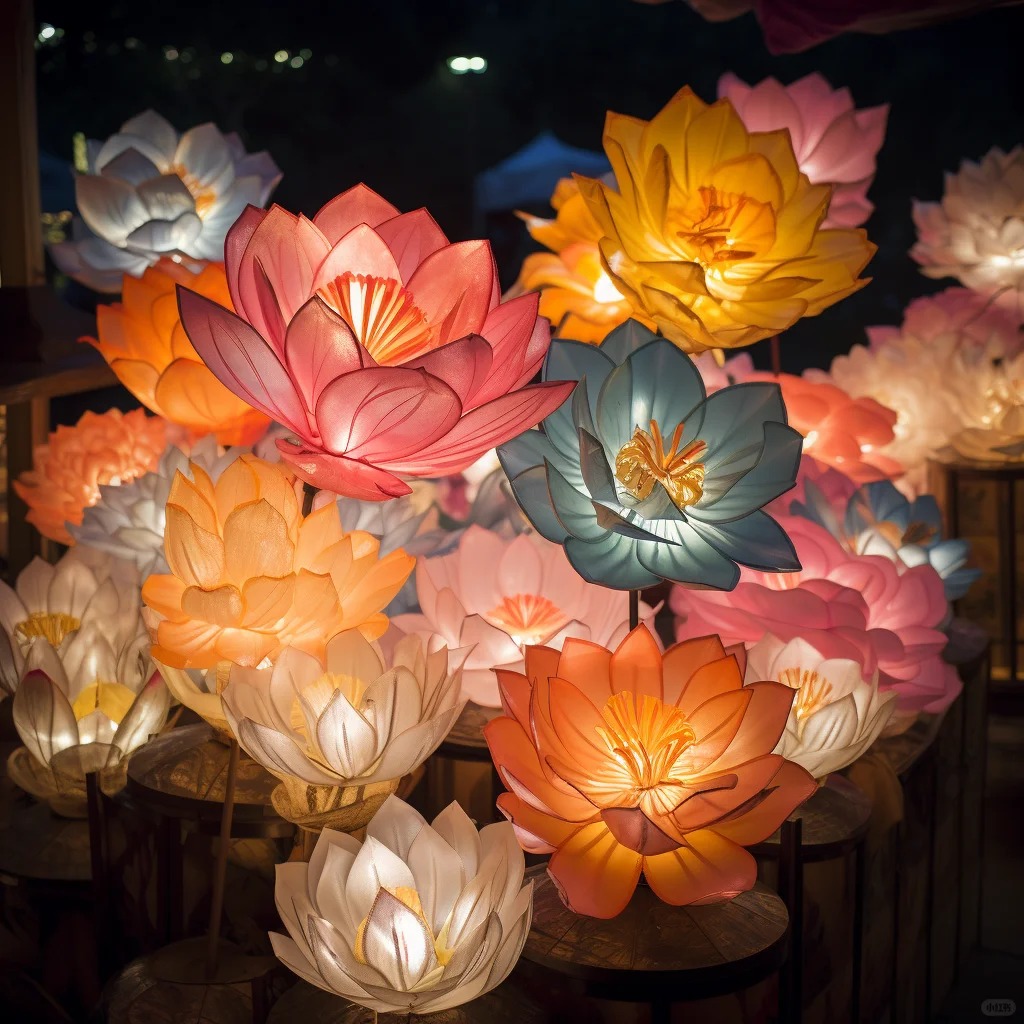 各式花灯造型展示